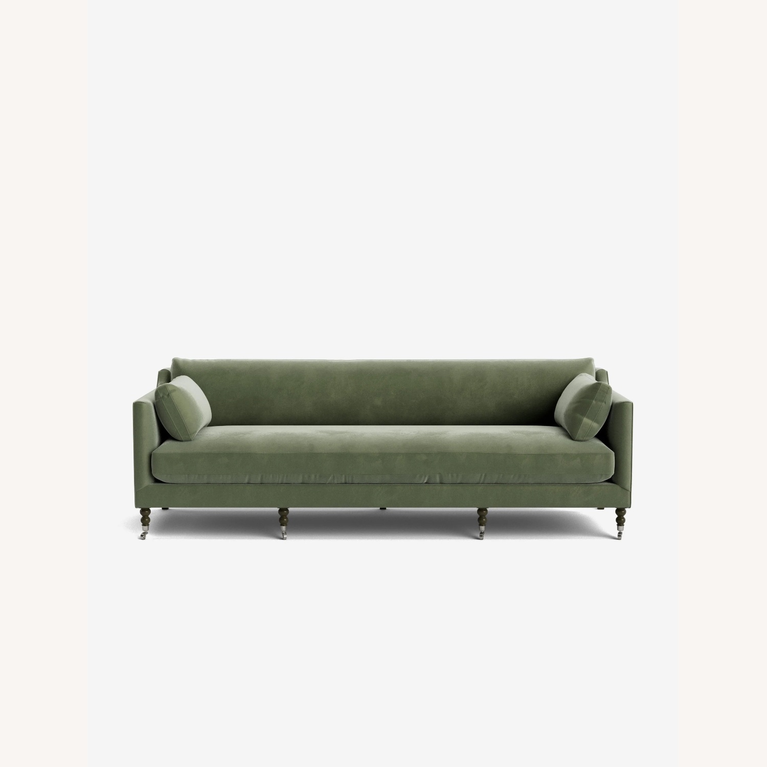 Lulu & Georgia Fabienne Green Velvet 3+ Seater Sofa - image-4