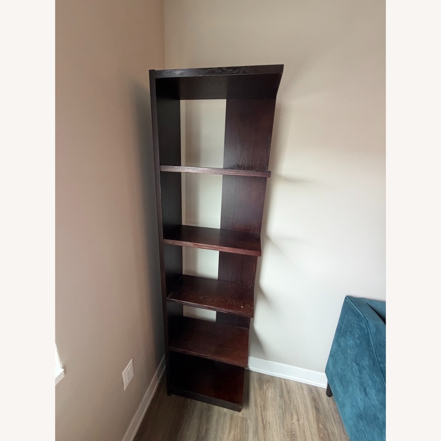 West Elm Dark Brown Wood Bookcase - image-2