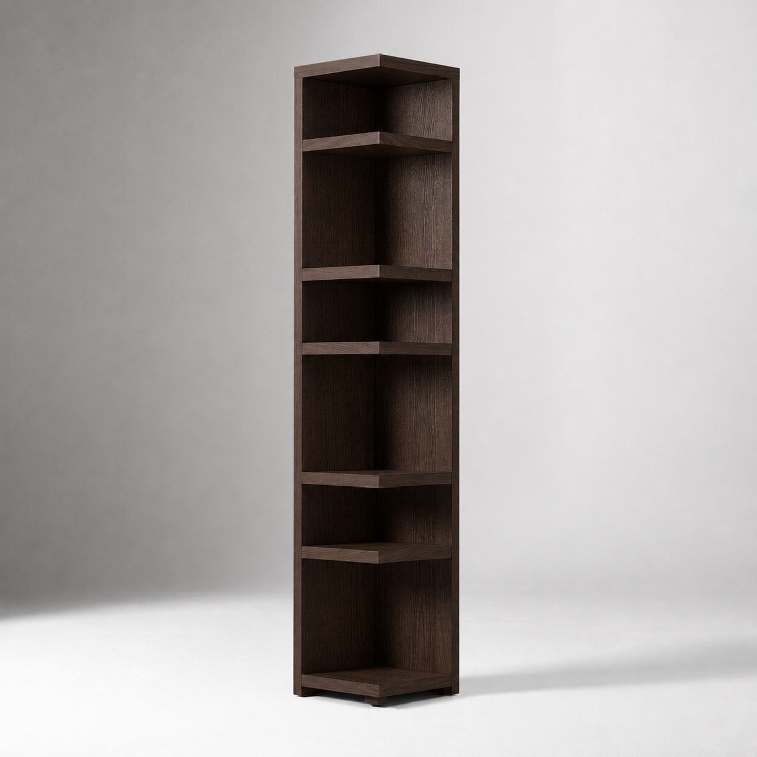West Elm Dark Brown Wood Bookcase - image-7