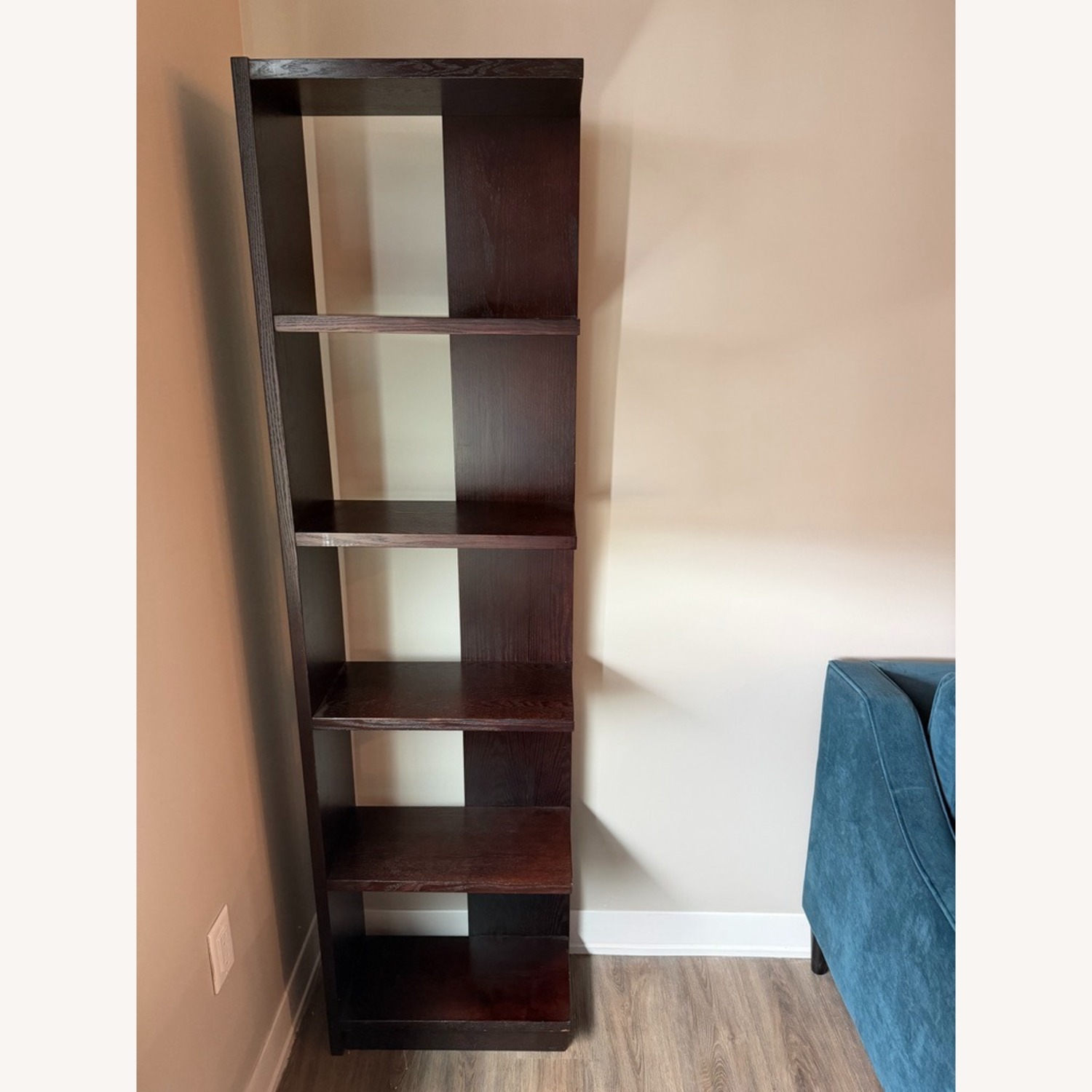 West Elm Dark Brown Wood Bookcase - image-4