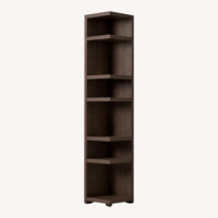 West Elm Dark Brown Wood Bookcase