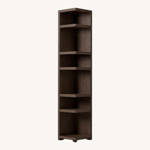 Used West Elm Dark Brown Wood Bookcase for sale on AptDeco