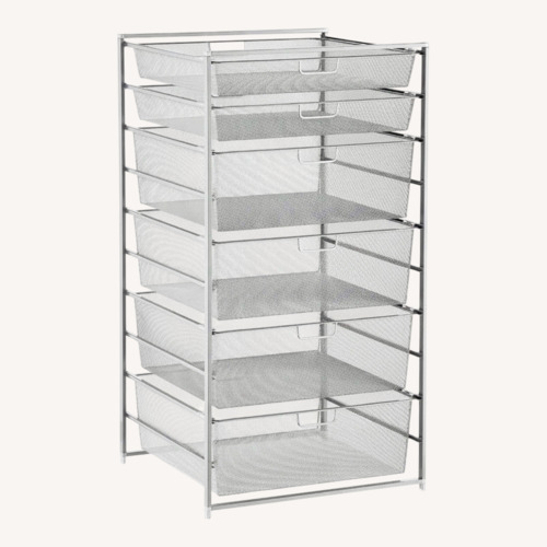 Used Elfa Classic Medium Tall Drawer Solution Platinum for sale on AptDeco