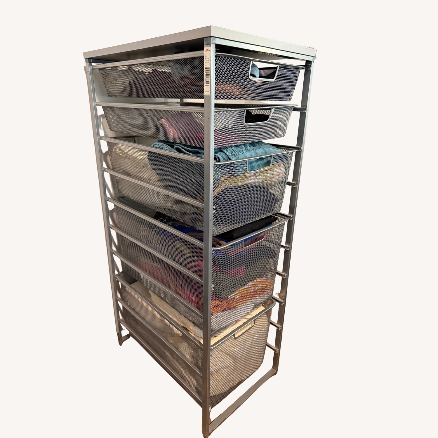 Elfa Classic Medium Tall Drawer Solution Platinum - image-3