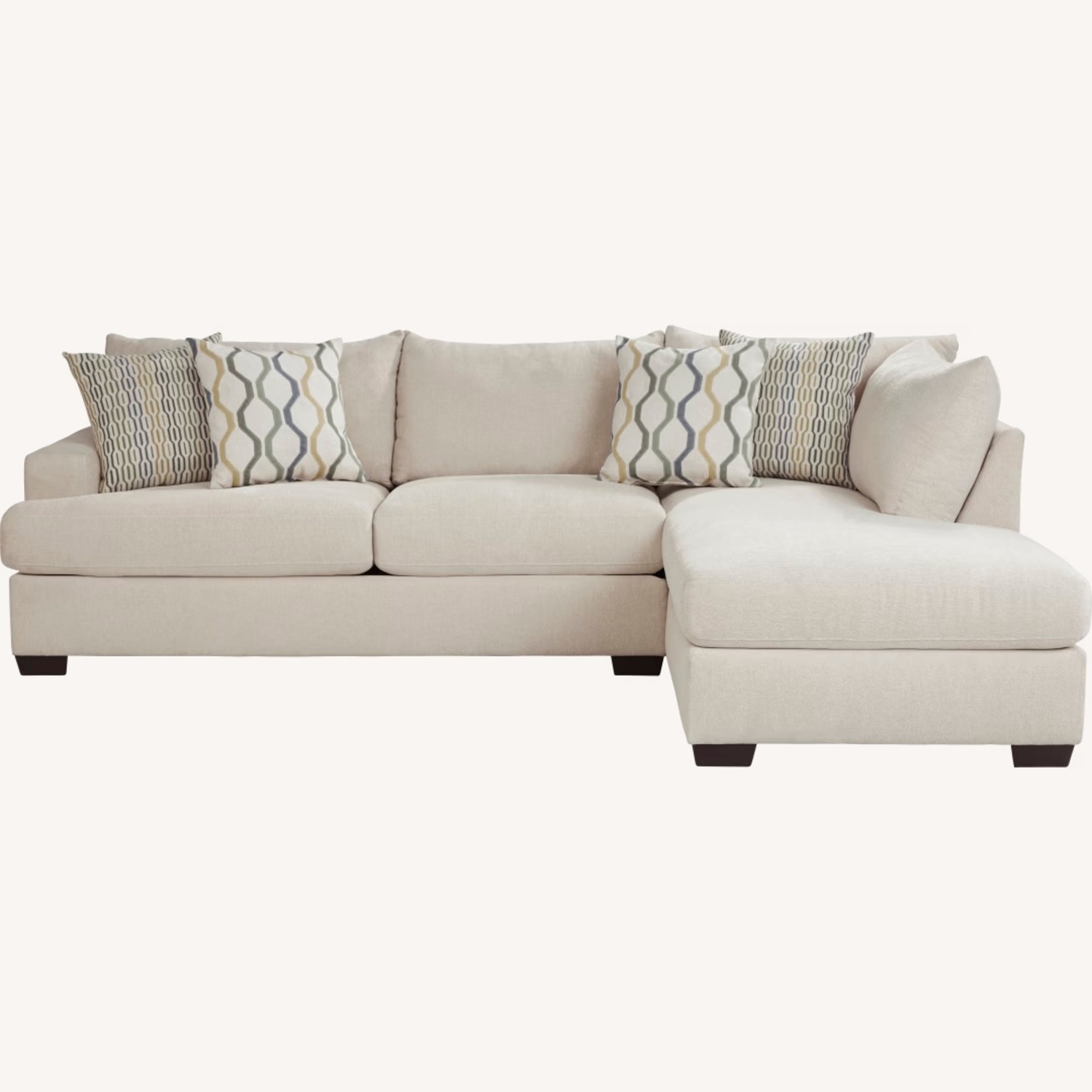 Rooms To Go Light Brown 2 Piece Sectional - image-4