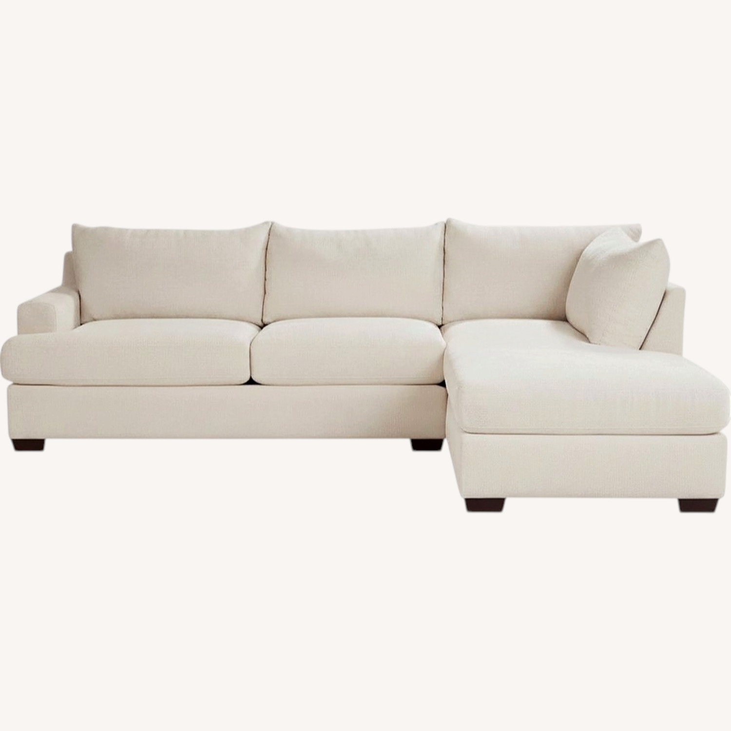 Rooms To Go Light Brown 2 Piece Sectional - image-0