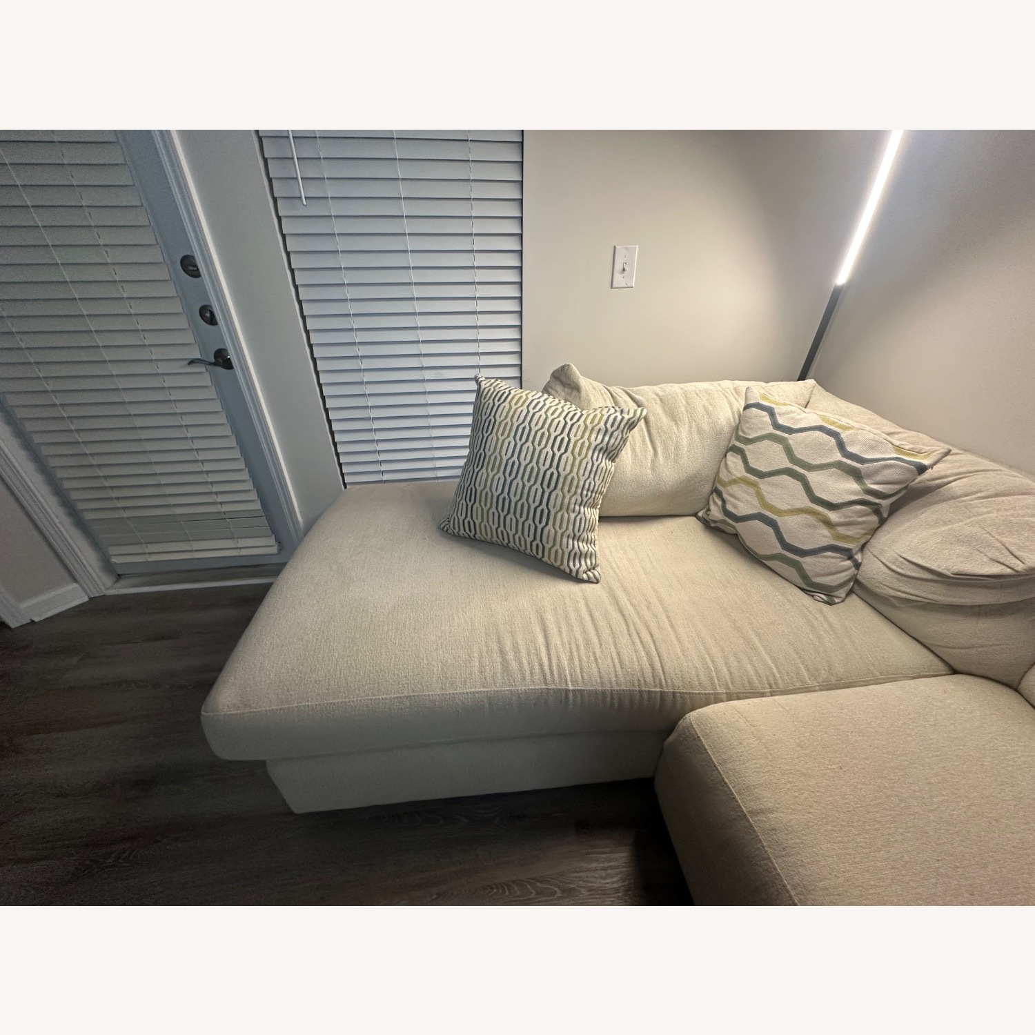 Rooms To Go Light Brown 2 Piece Sectional - image-2