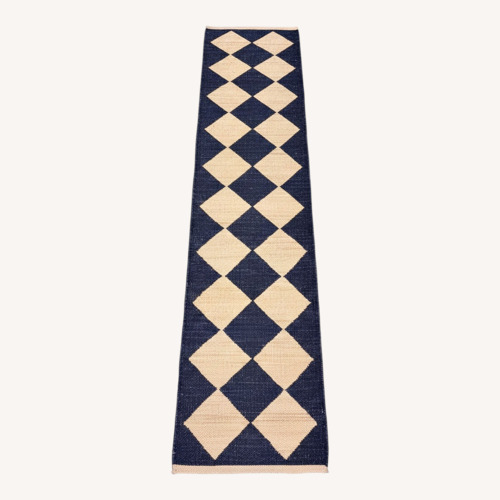 Used Black and Natural Jute Stair Runner for sale on AptDeco