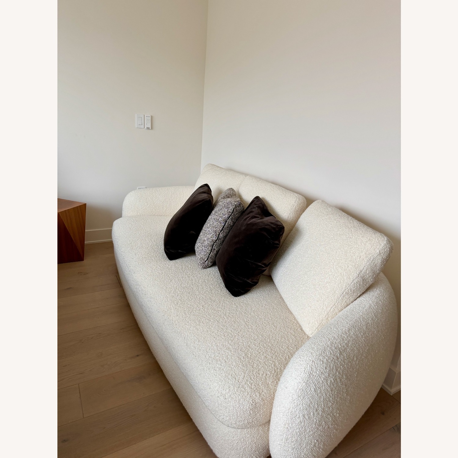 Poliform St Germain White Boucle 3+ Seater Sofa - image-2