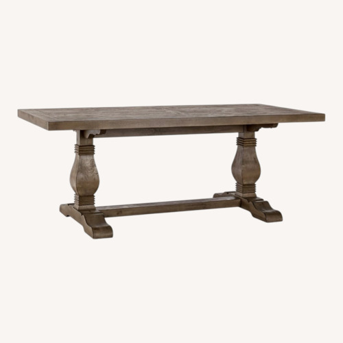 Used Pier 1 Imports Natural Wood Dining Table for sale on AptDeco