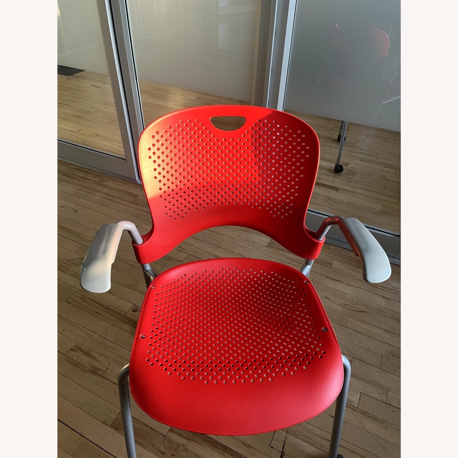 Herman Miller Red Office Chairs - image-5