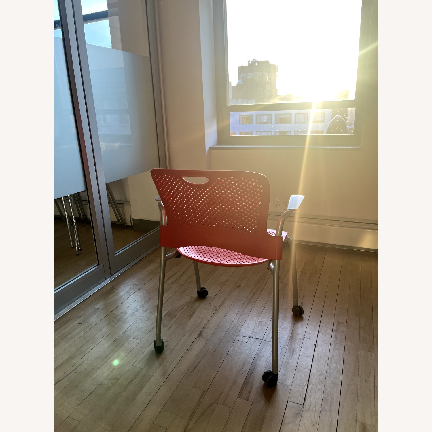 Herman Miller Red Office Chairs - image-4