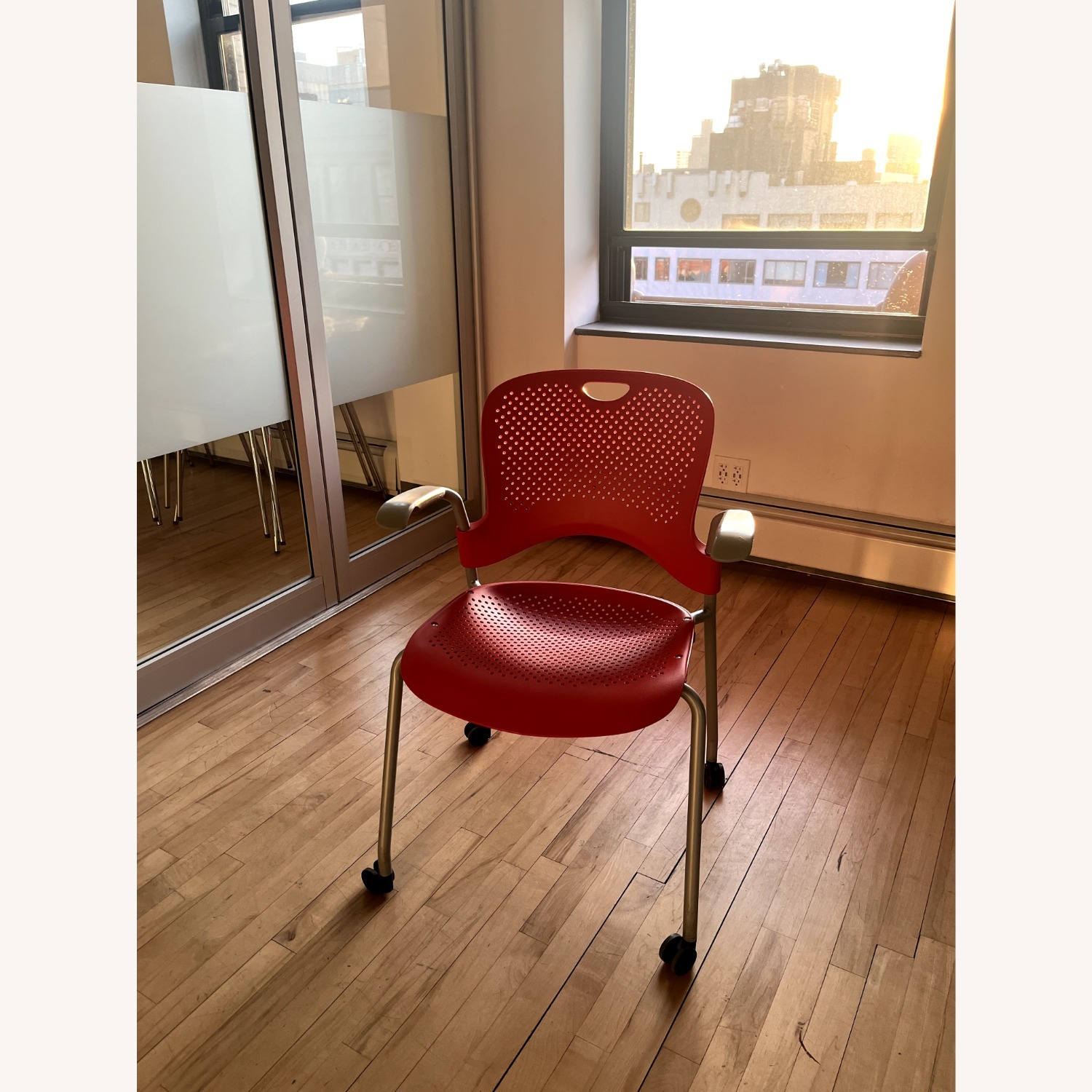Herman Miller Red Office Chairs - image-2