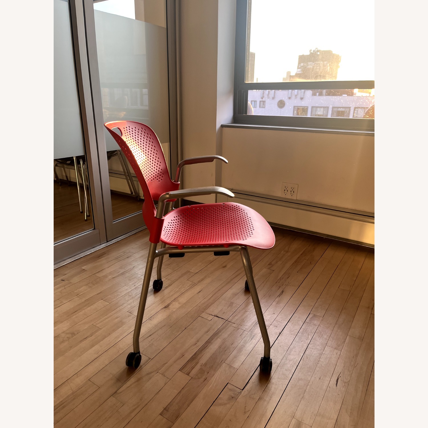 Herman Miller Red Office Chairs - image-3