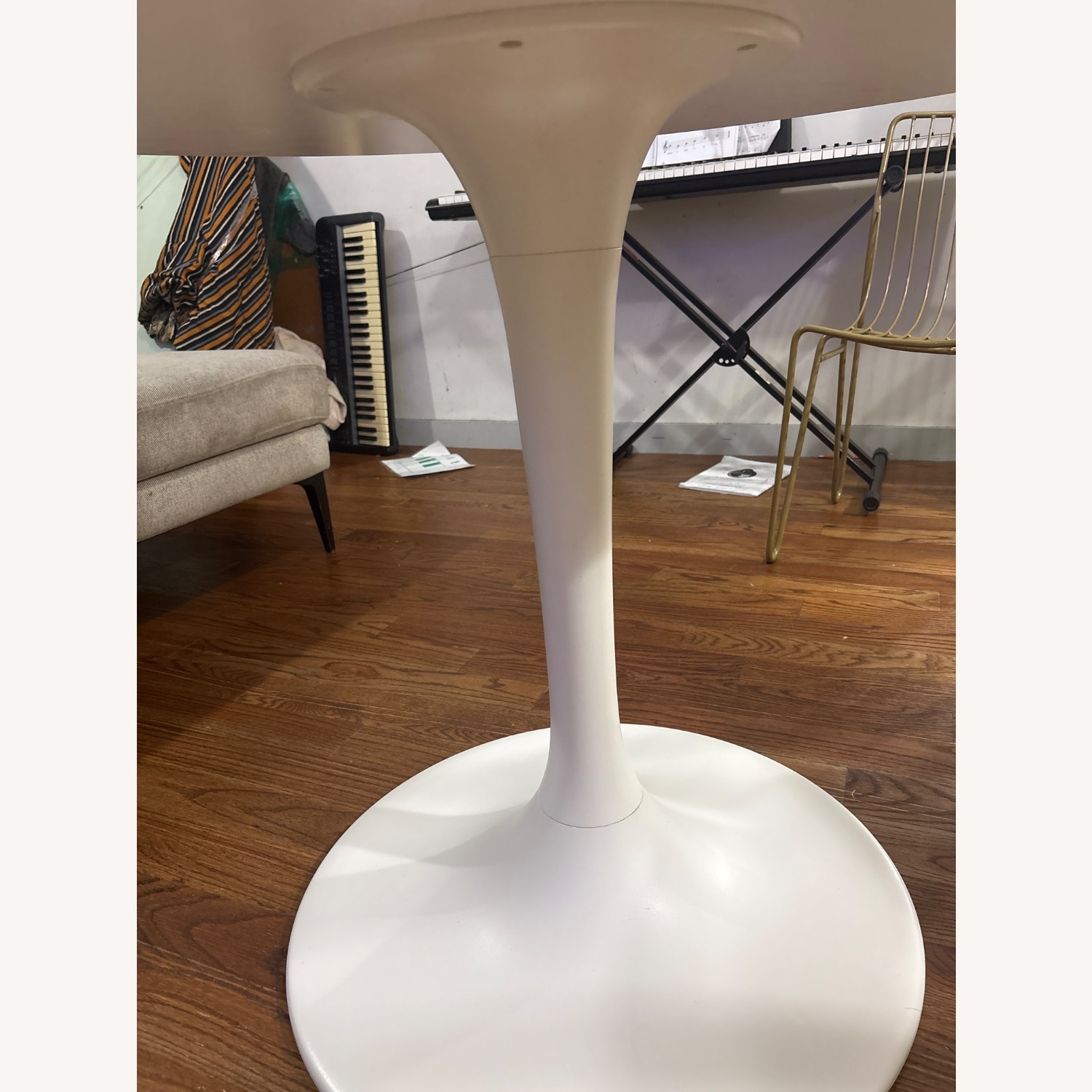 IKEA Docksta White Wood Dining Table - image-10