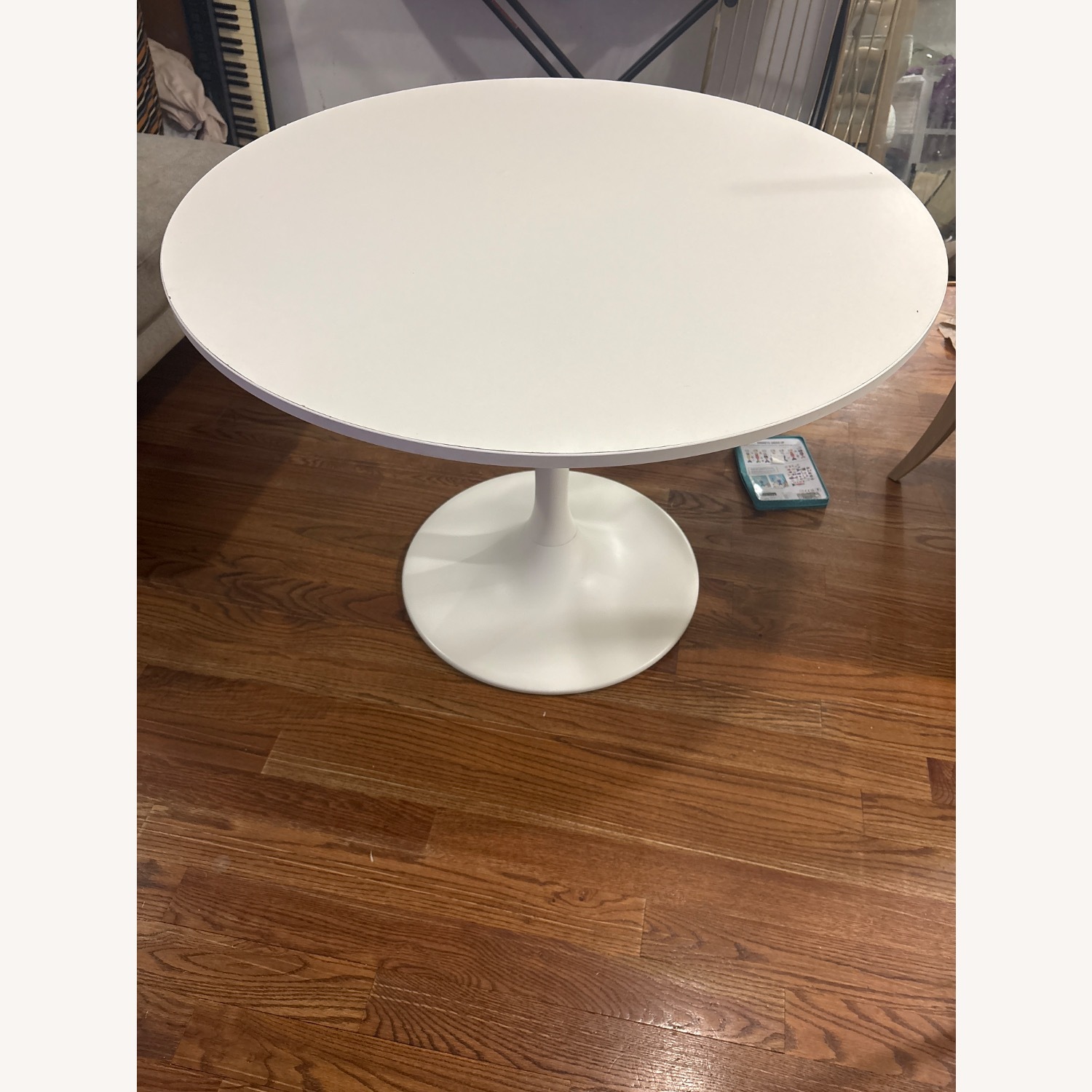IKEA Docksta White Wood Dining Table - image-1