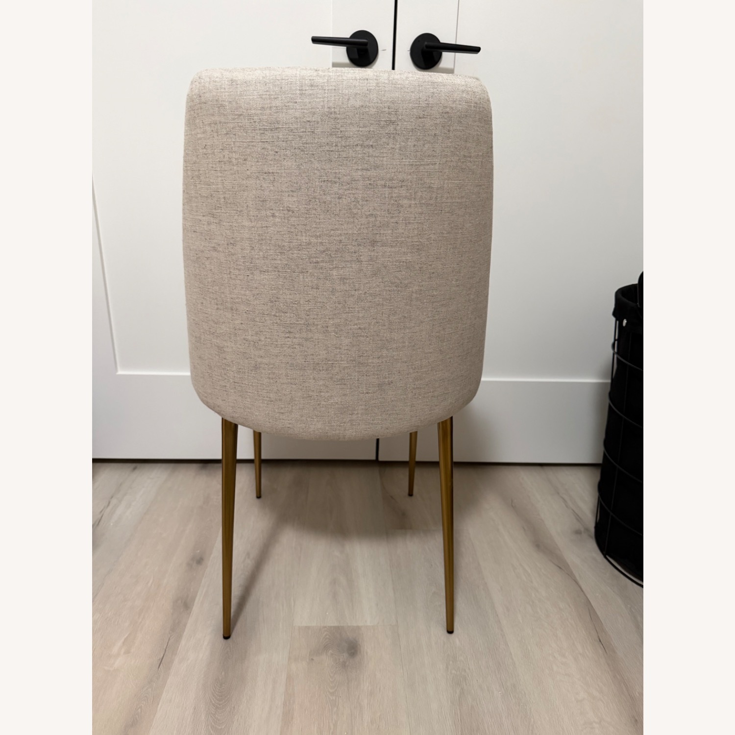West Elm Finley Low Back Dining Chair Oatmeal  - image-3