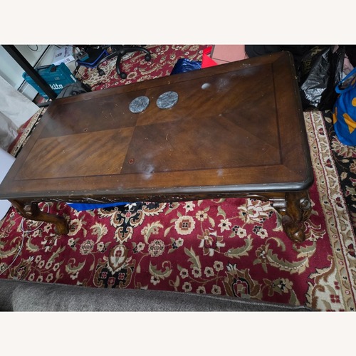 Used Coffee Table + 2 End Tables for sale on AptDeco