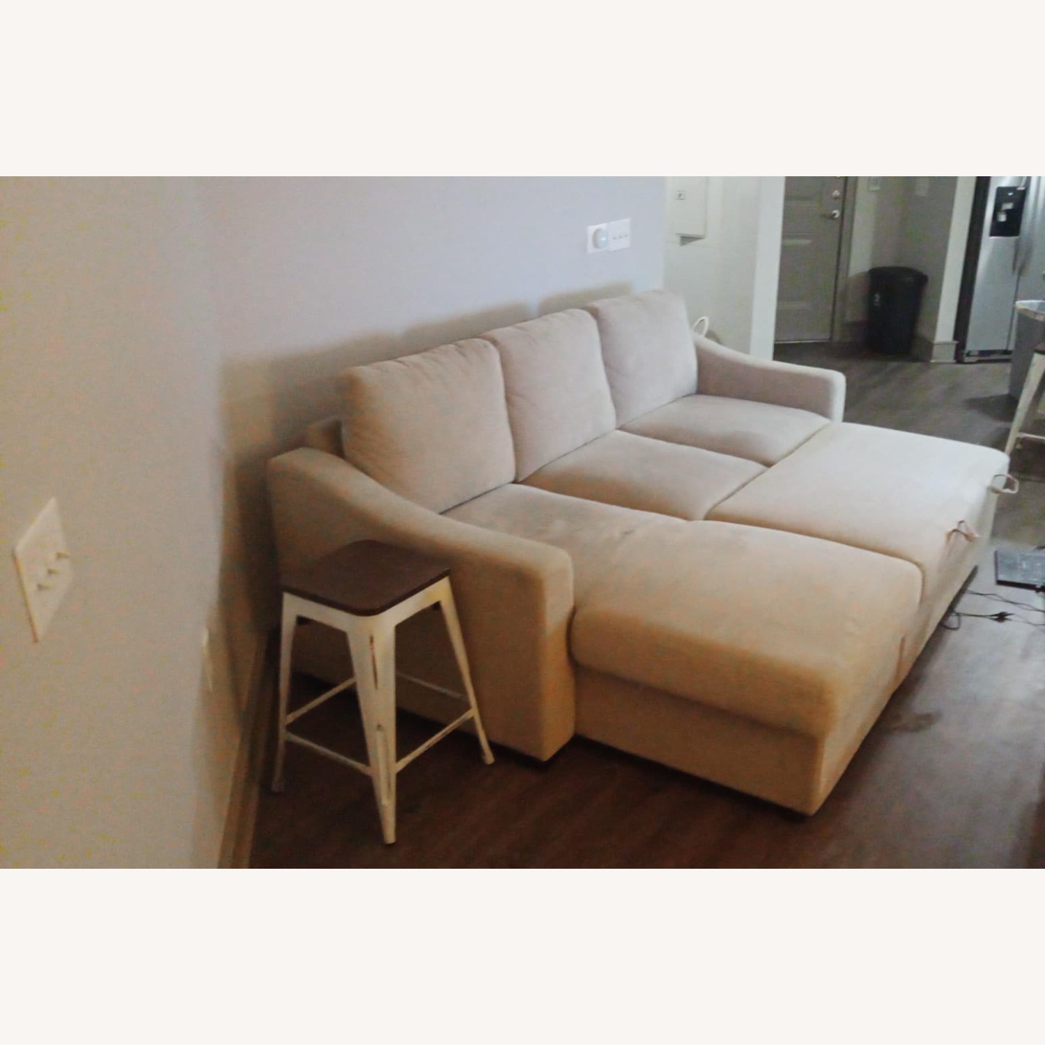 Costco Coddle Luke Light Brown Fabric 2 Piece Sectional - image-2