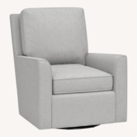 Pottery Barn Kids Bedford Light Gray Fabric Nursing Chair