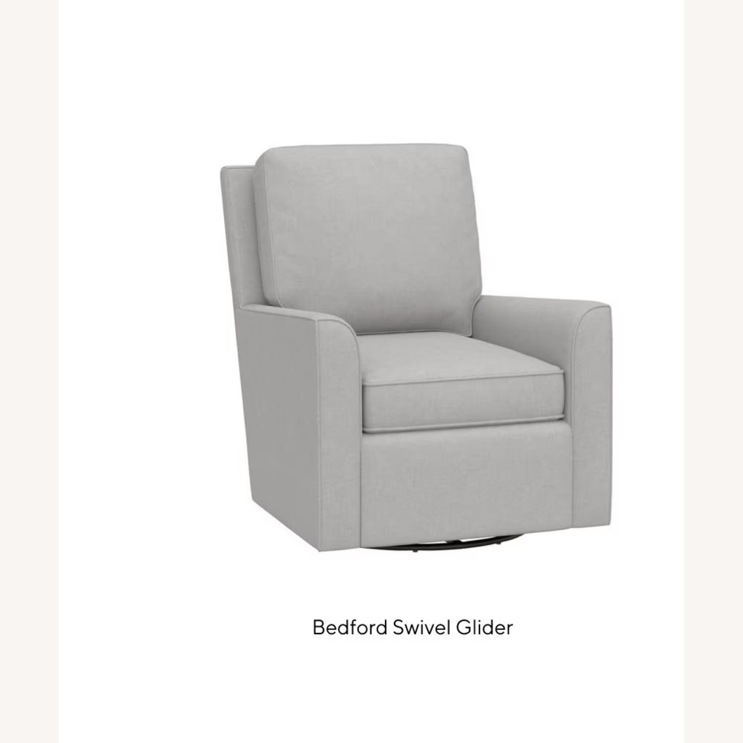 Pottery Barn Kids Bedford Light Gray Fabric Nursing Chair - image-8