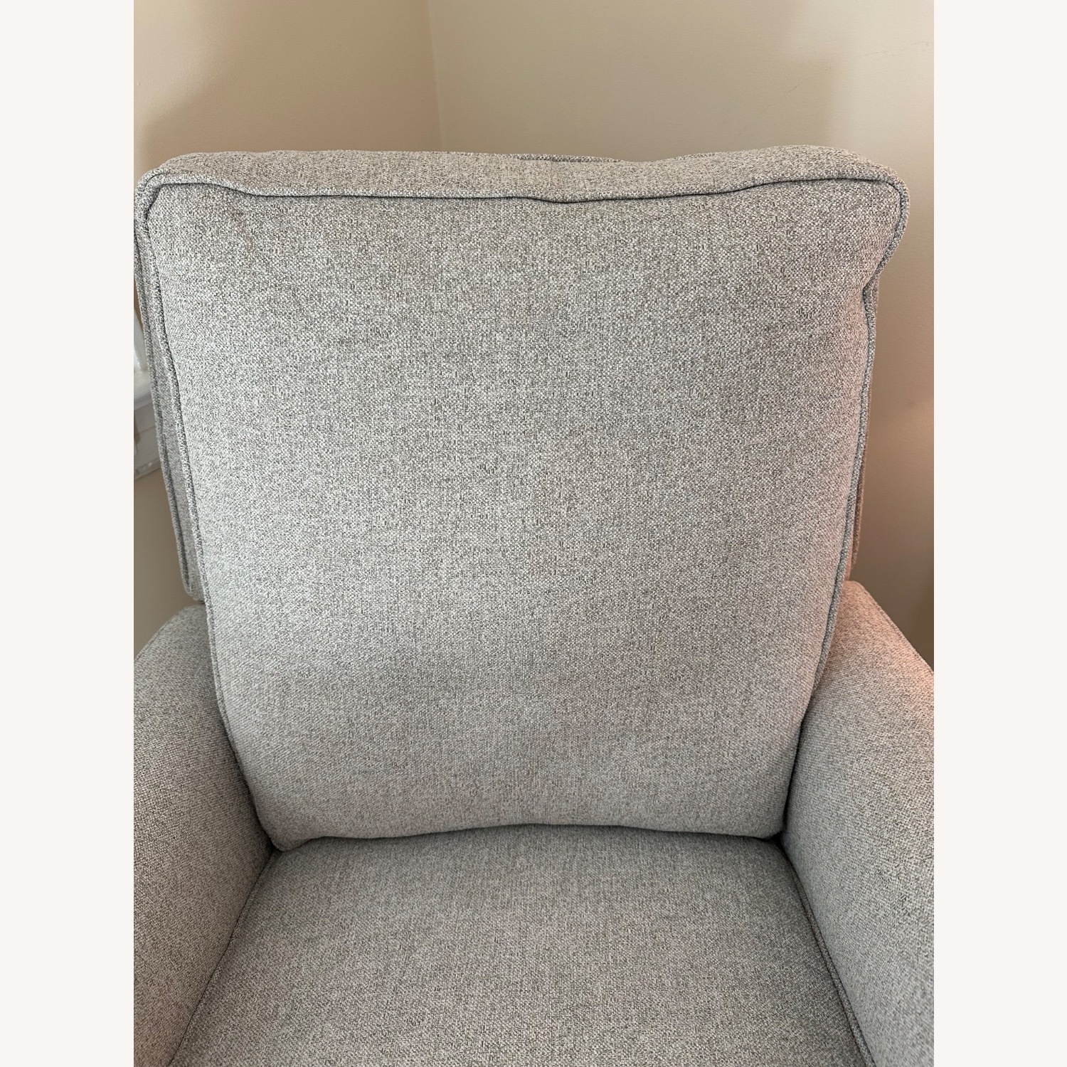 Pottery Barn Kids Bedford Light Gray Fabric Nursing Chair - image-5