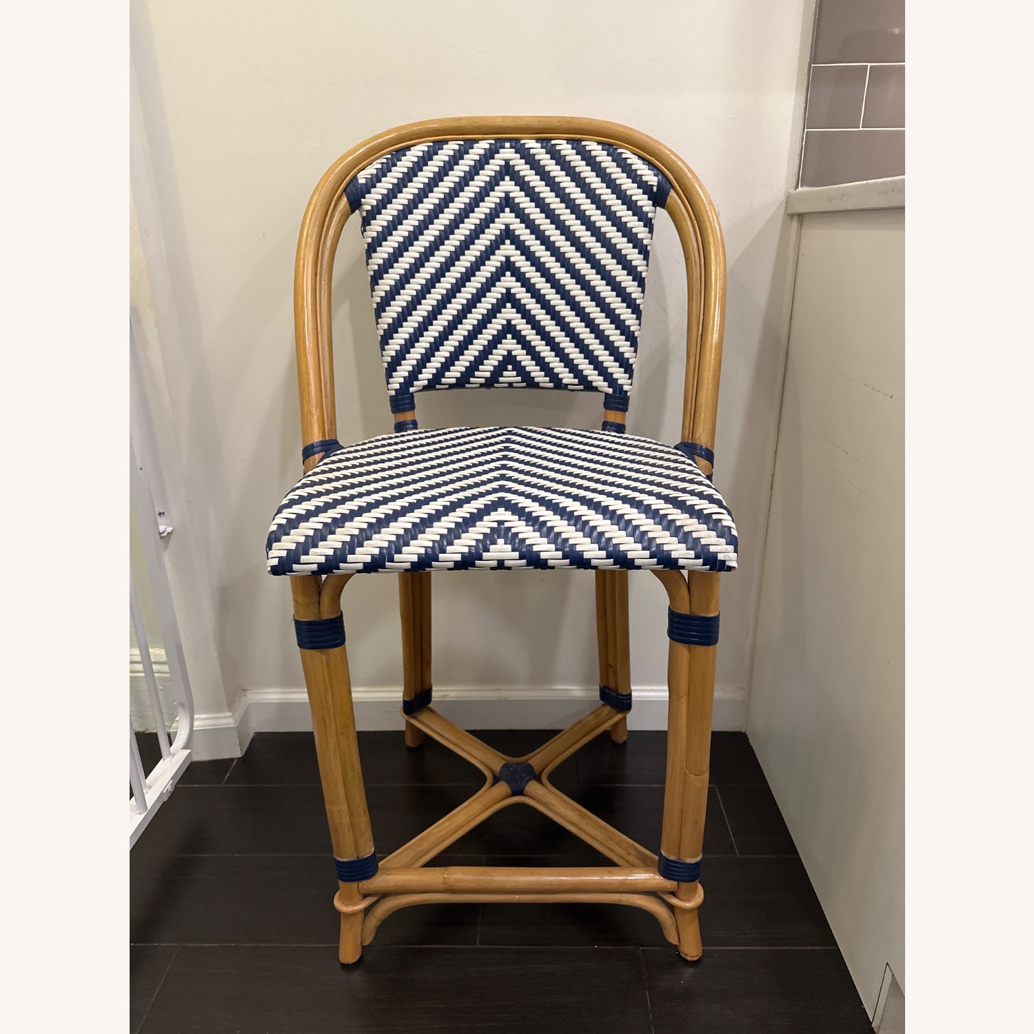 Williams Sonoma Blue Dining Chairs - image-1