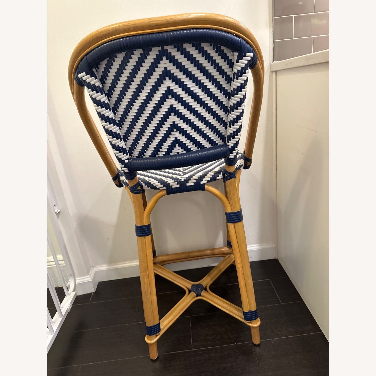 Williams Sonoma Blue Dining Chairs - image-9