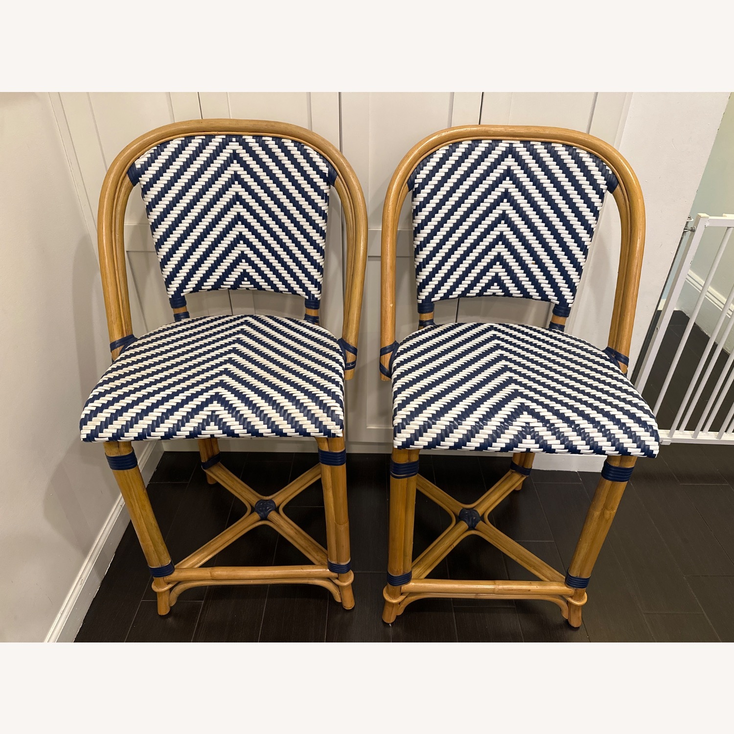 Williams Sonoma Blue Dining Chairs - image-11