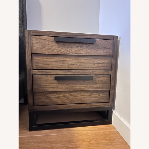 Used Bob's Discount Furniture Arcadia Natural Nightstand for sale on AptDeco