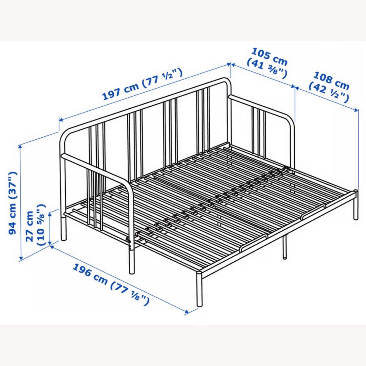 IKEA FYRESDAL Daybed Frame - image-3