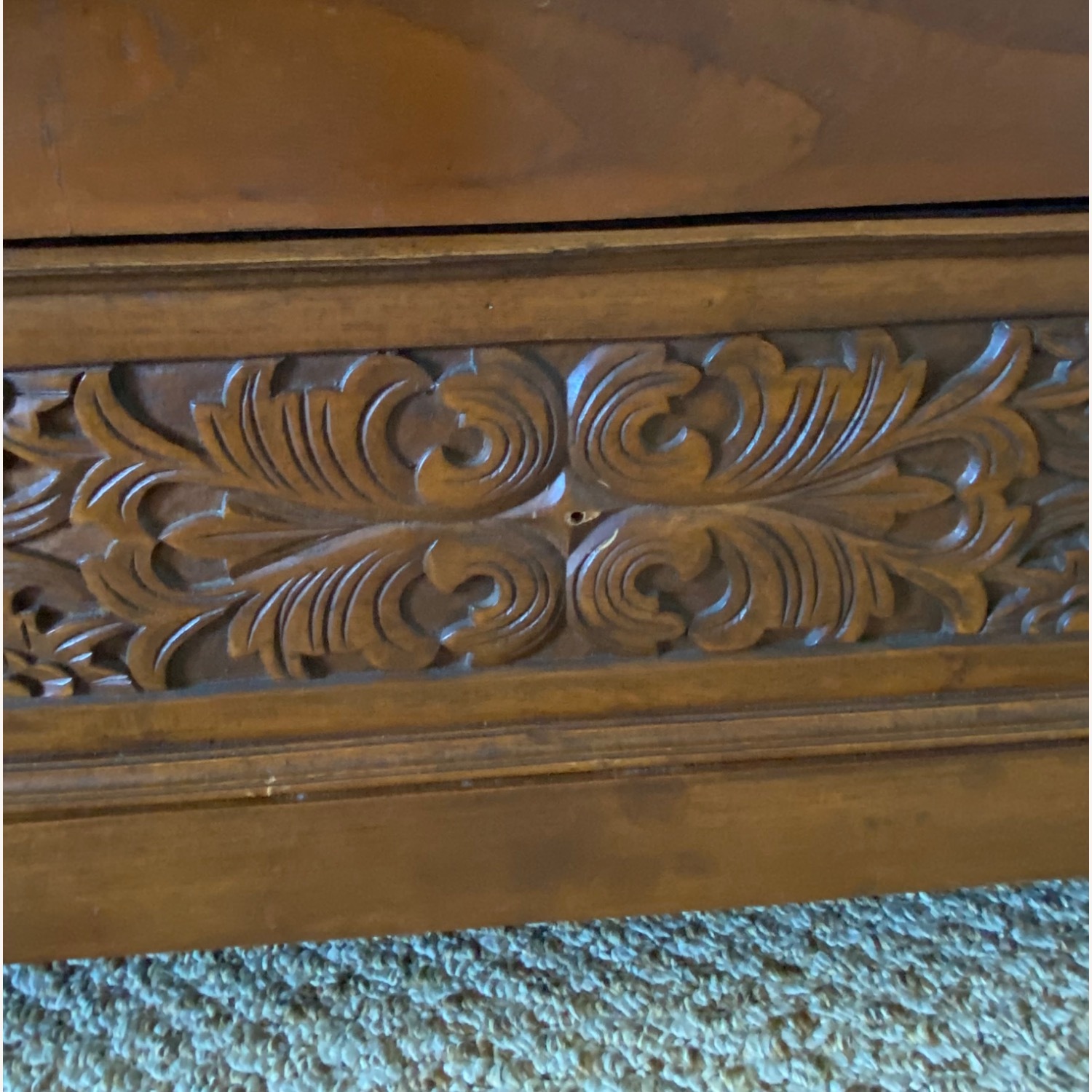Vintage Javanese Indonesian Jati Wood Bench - image-11