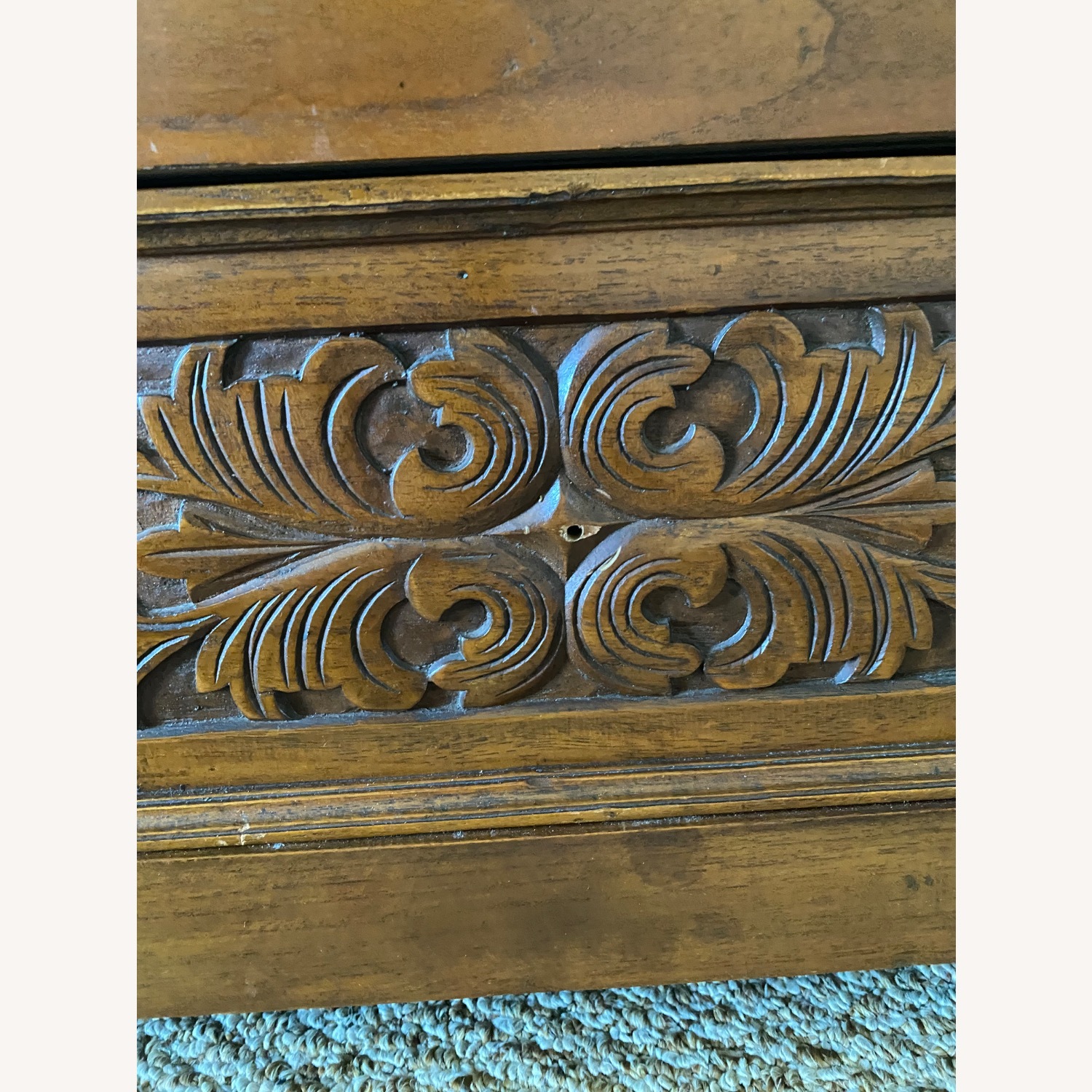 Vintage Javanese Indonesian Jati Wood Bench - image-10