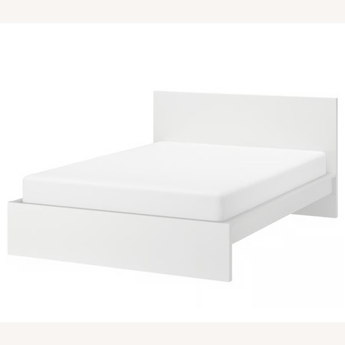 Used IKEA Malm White King Bedframe for sale on AptDeco