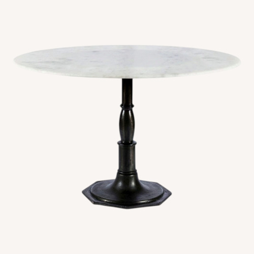 Used Lulu & Georgia Victoria Marble Round Dining Table for sale on AptDeco