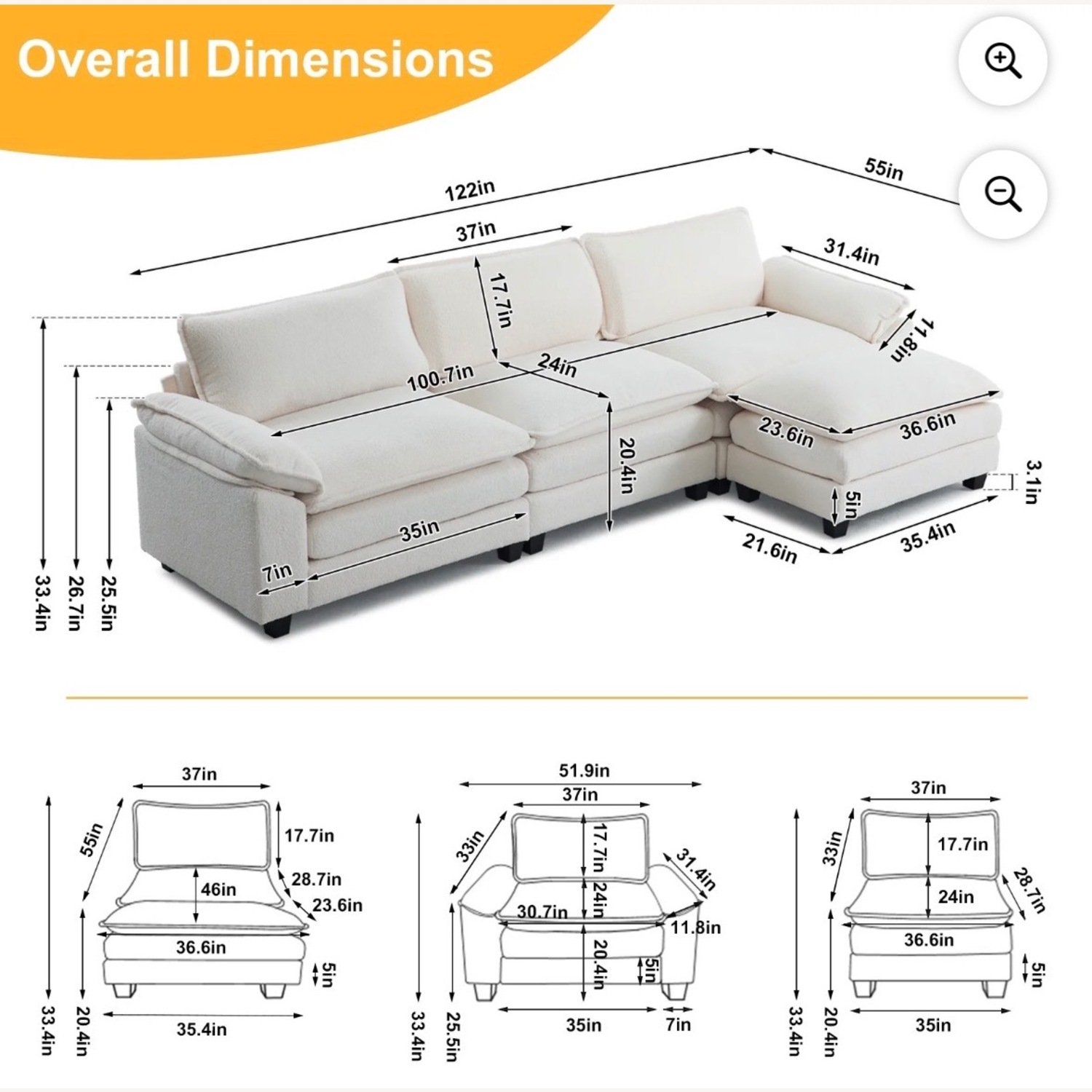 Contemporary Sofa - image-3