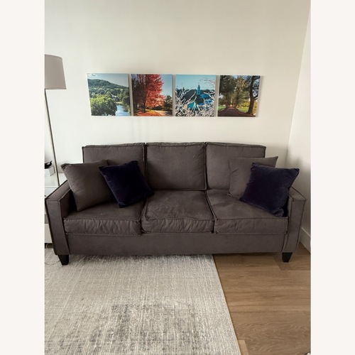 Used Charcoal Gray 86” Sleeper Sofa (Queen) for sale on AptDeco