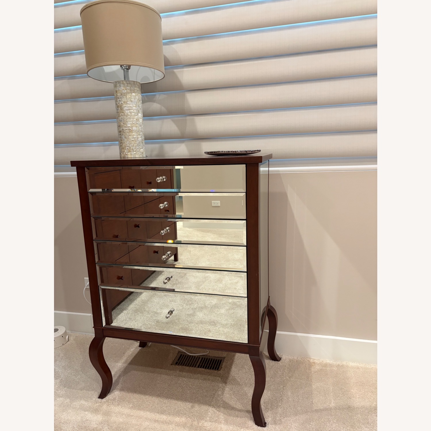 Custom Walnut Jewelry Cabinet with Drawers  - image-1