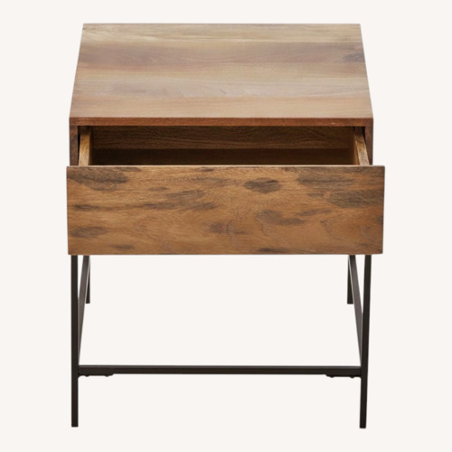 Used West Elm Industrial Storage Side Table (20") for sale on AptDeco
