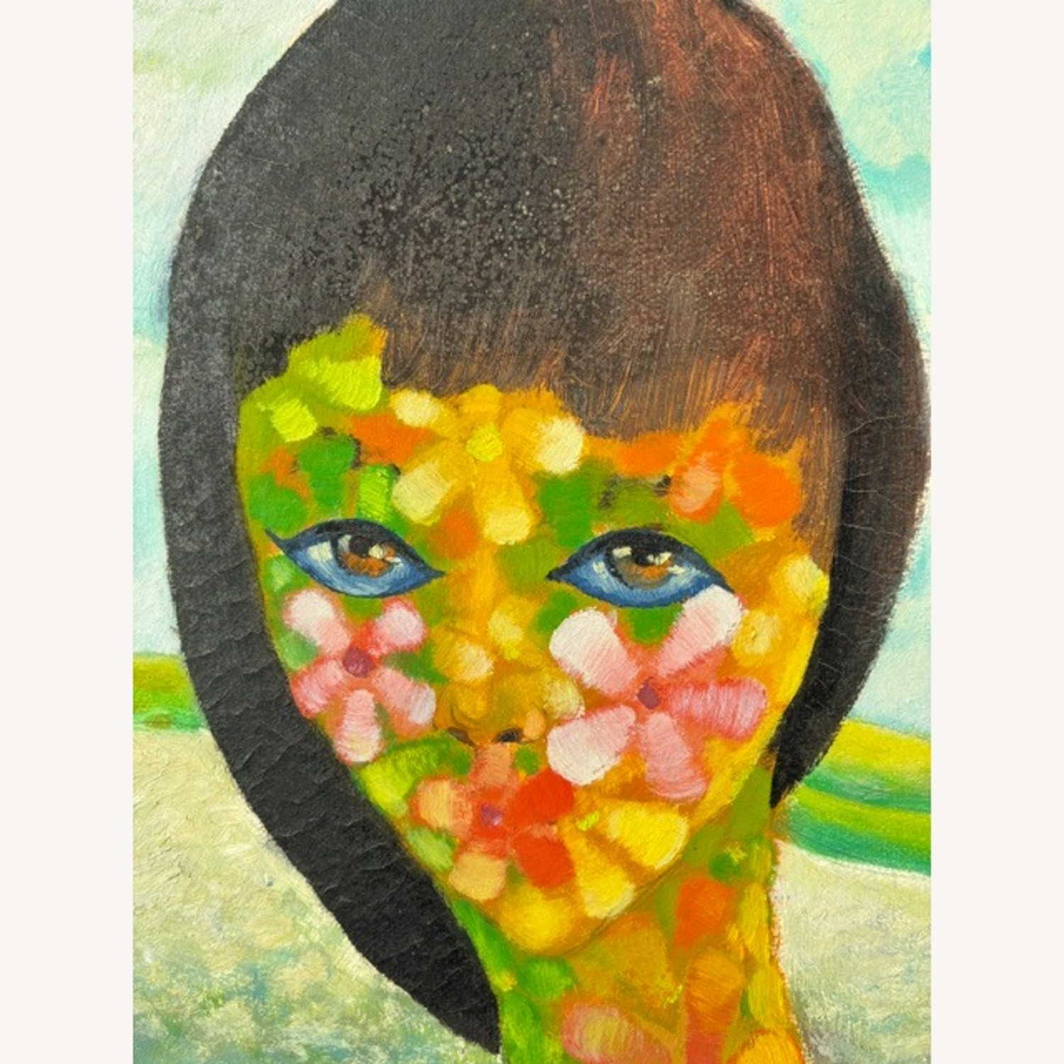 Floral Lady Original Oil Painting - image-5