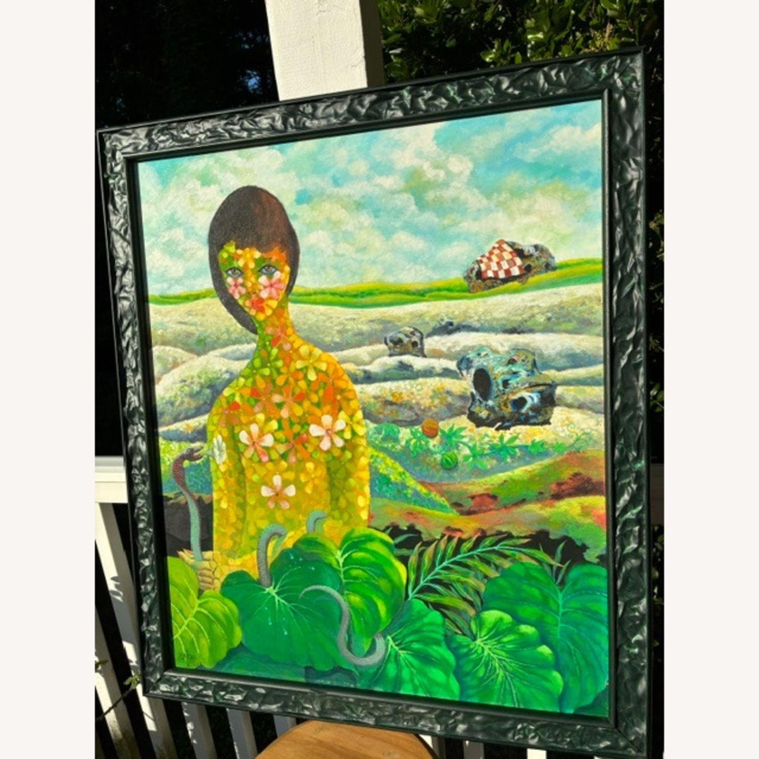 Floral Lady Original Oil Painting - image-2