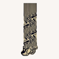 Melting Irregular Shape Runner Rug 2.5' x 9'