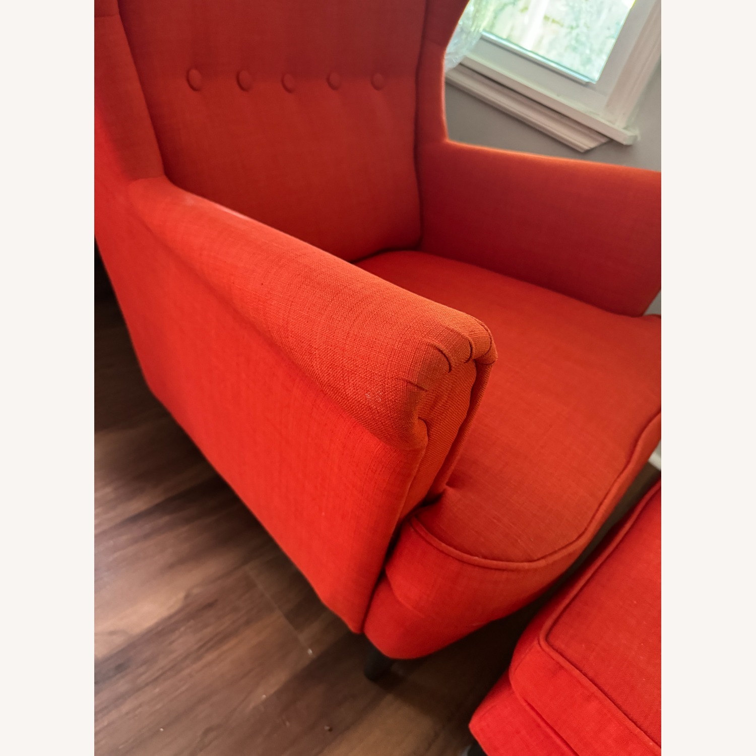 IKEA Strandmon Red Fabric Armchair - image-3