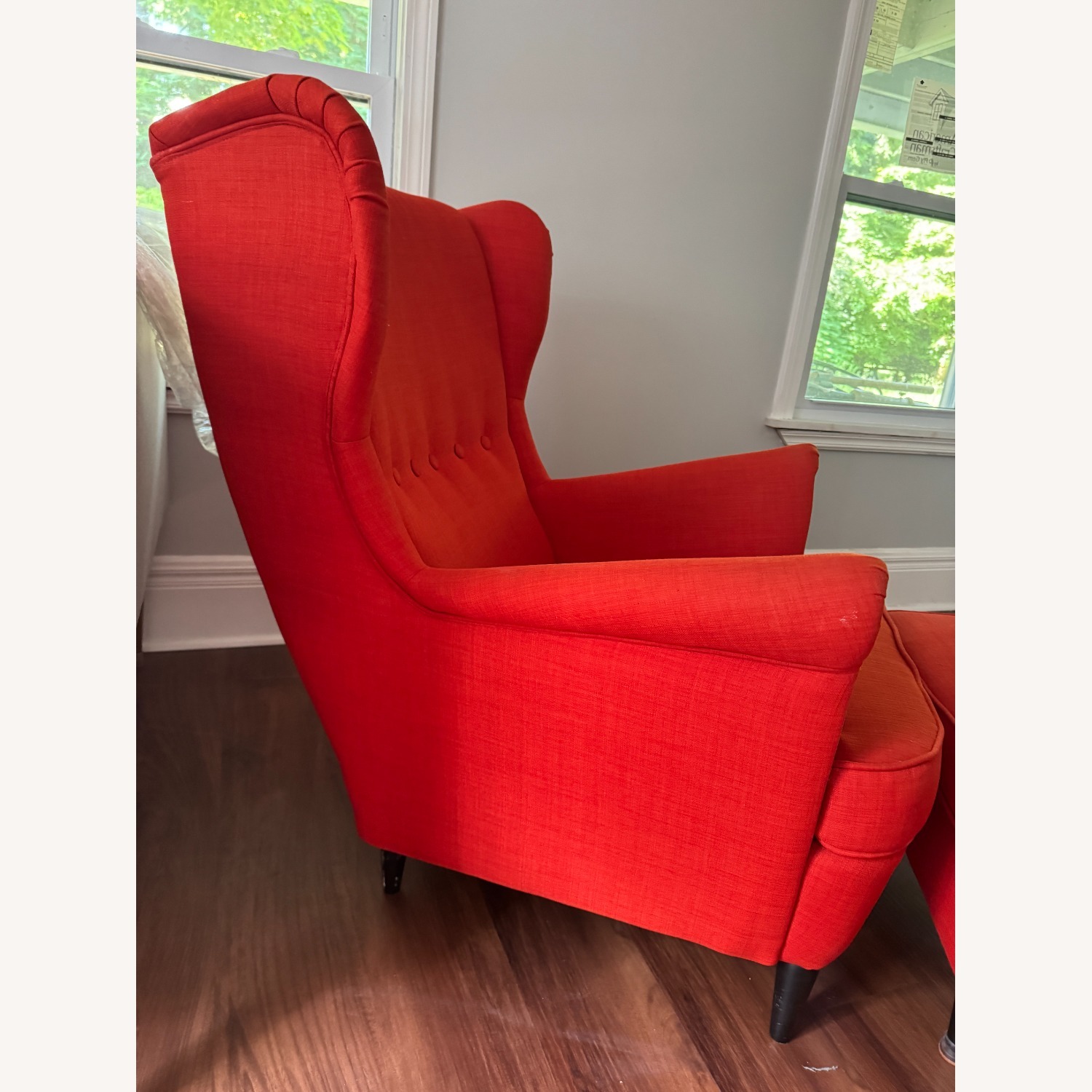 IKEA Strandmon Red Fabric Armchair - image-2