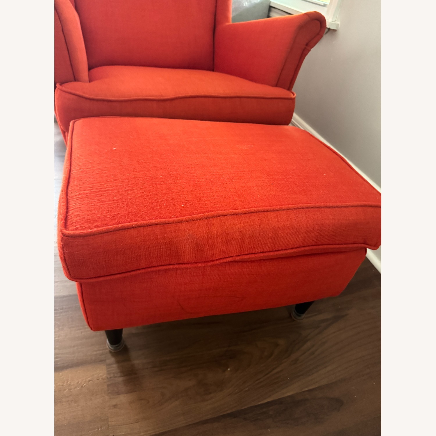 IKEA Strandmon Red Fabric Armchair - image-7