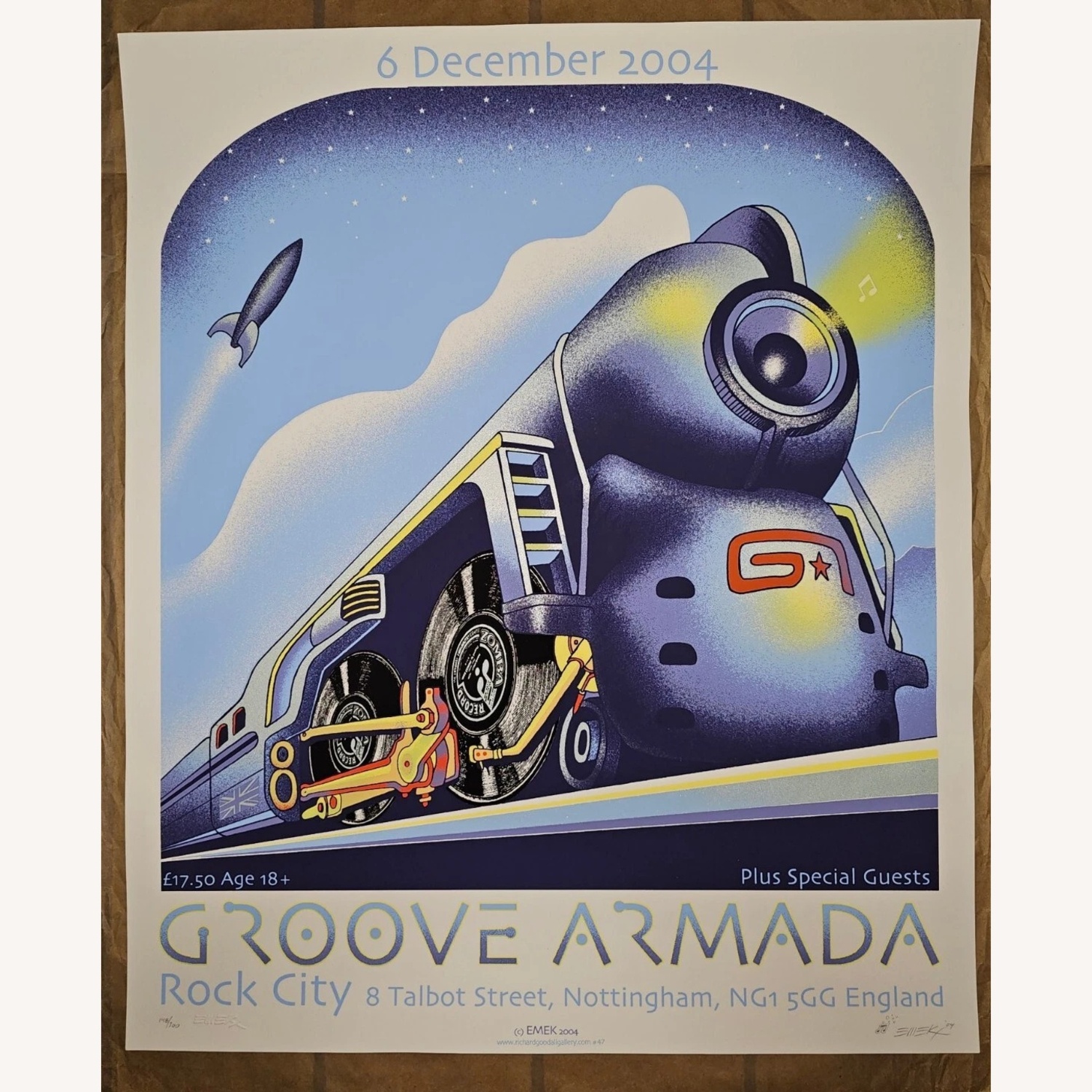 Emek Groove Armada #206/300 Professionally Framed - image-7