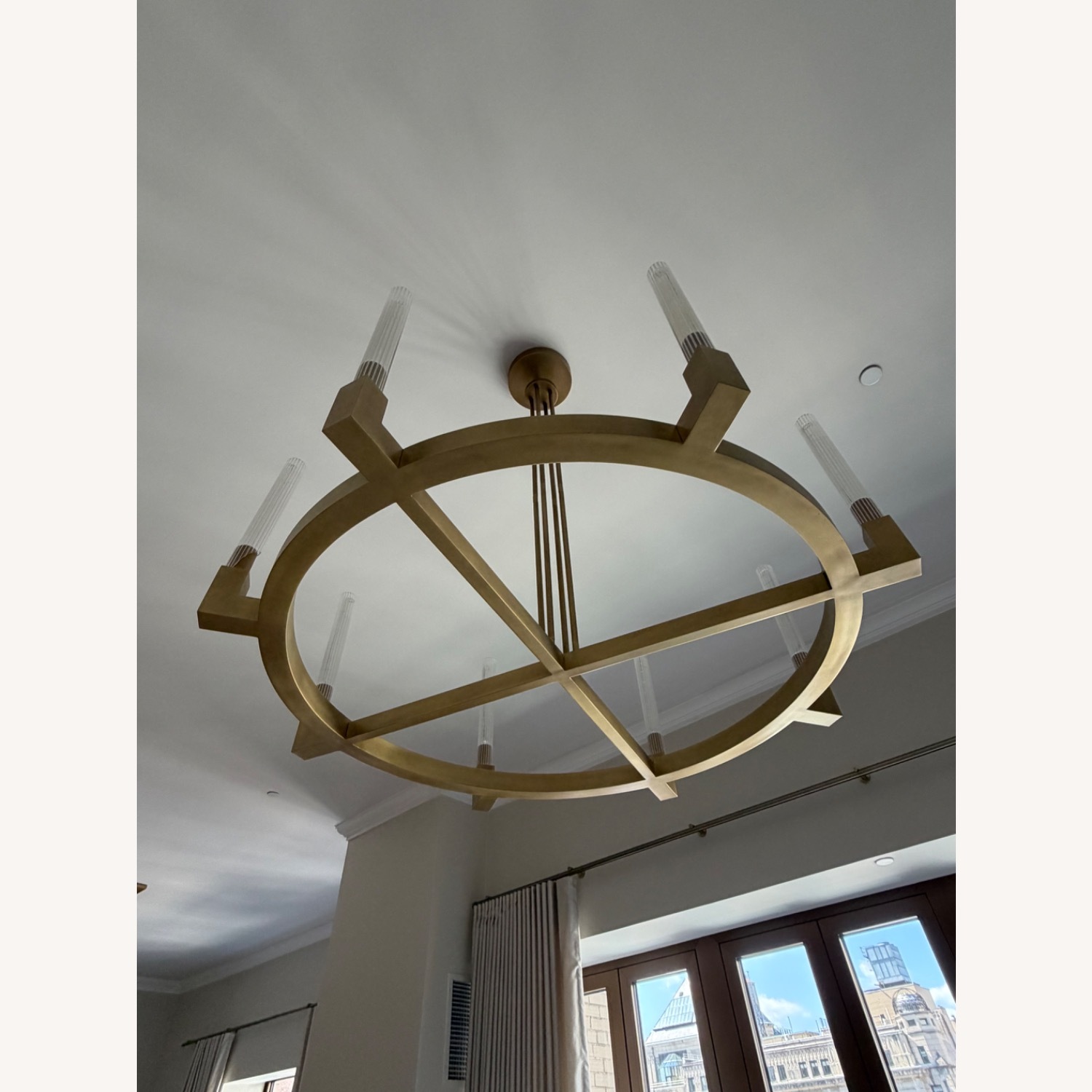 Restoration Hardware Cannele Round Chandelier 48” - image-5