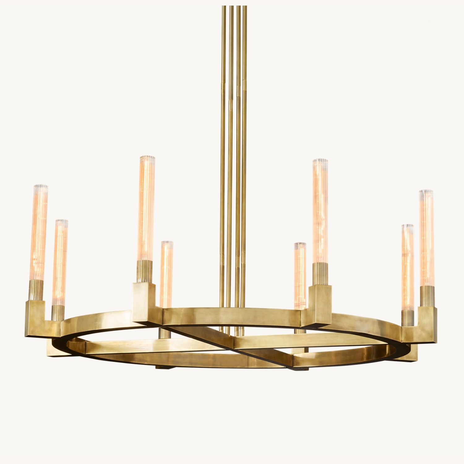 Restoration Hardware Cannele Round Chandelier 48” - image-0