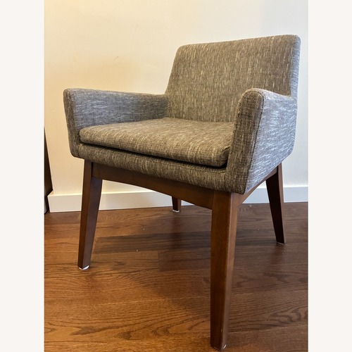 Used Article Chantel Light Gray Fabric Two Dining Chairs for sale on AptDeco