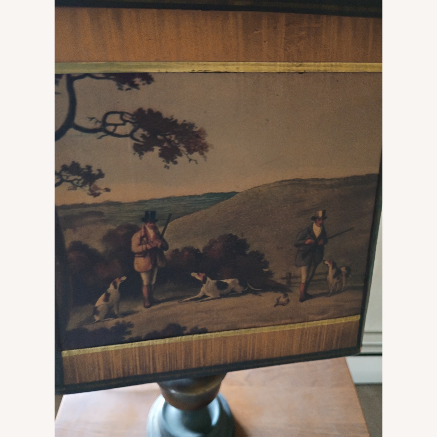 Dark Brown Metal Table Lamp - image-5